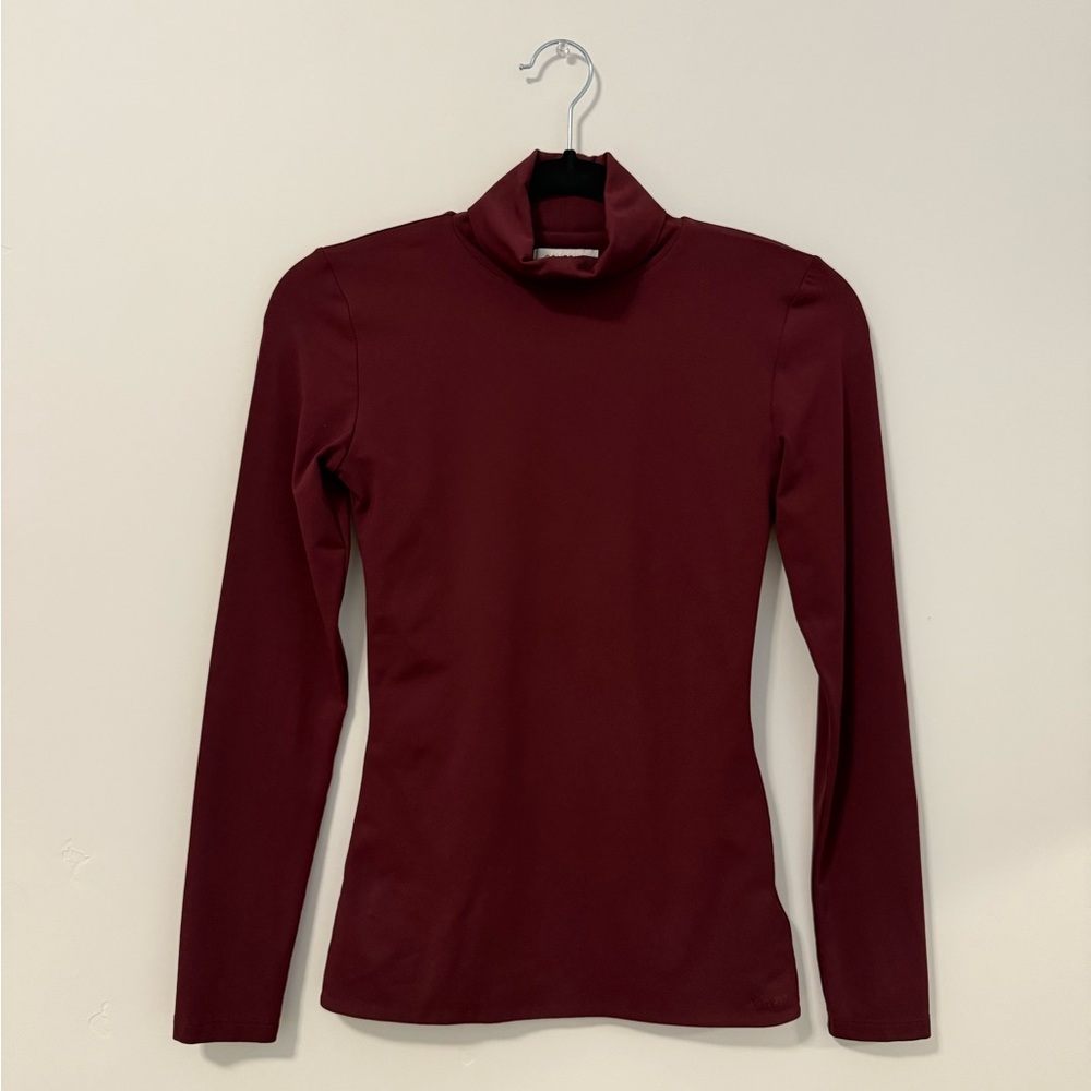Aritzia Babaton Burgundy Turtle Neck